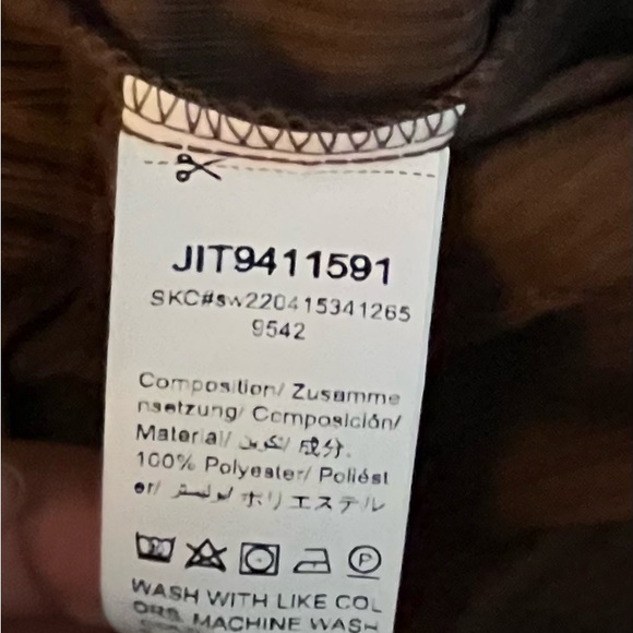 SHEIN MOD Floral Embroidered Corduroy Overall Romper SZ XL - Picture 12 of 15